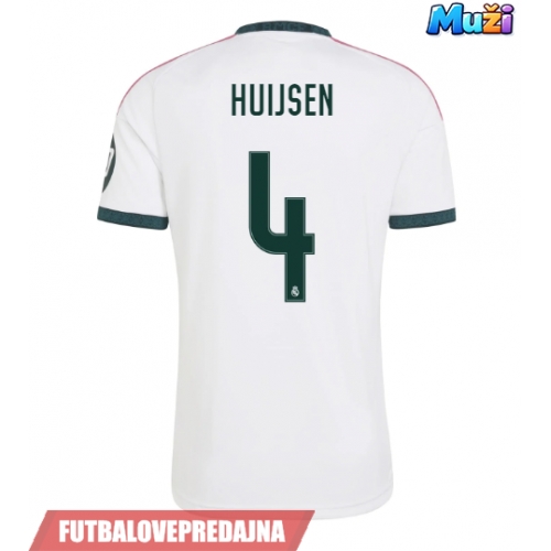 Lacne Muži Futbalové dres Real Madrid Dean Huijsen #4 2026-27 Krátky Rukáv - Domáci
